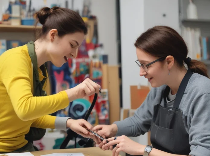 NDIS participant building life skills